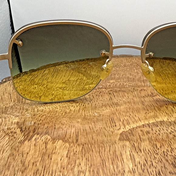 Unique Vintage Polo Jeans Co. Charisma Sunglasses Gold Frame 58-16-135 - Picture 6 of 10